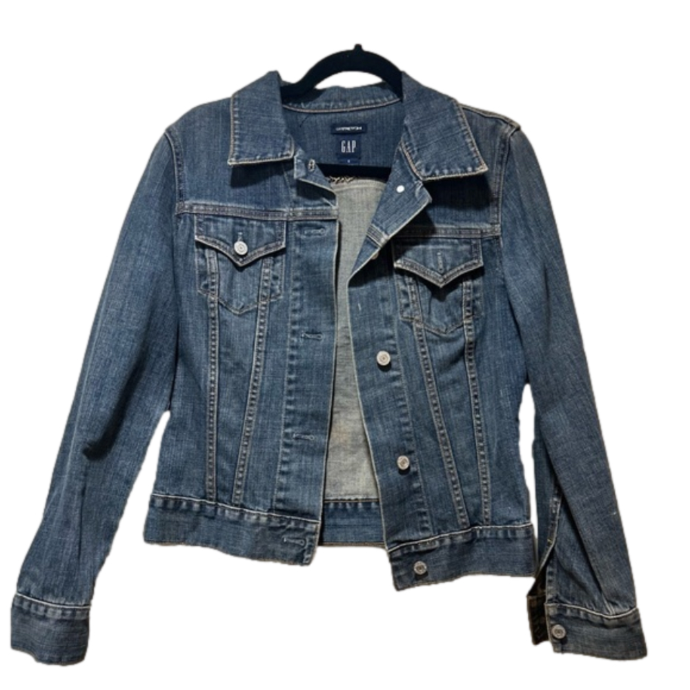 Gap Stretch Denim Jean Jacket Size Small Like New